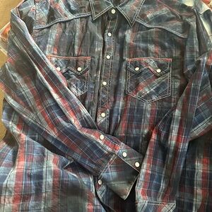 Casual Plaid Button-Down Shirt for Men